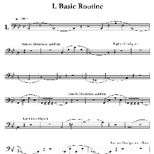 低音长号练习 Basic Routine