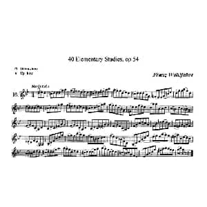 小提琴谱 | 40首小提琴初级技巧练习曲之16 弗朗茨 沃尔法特