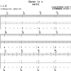 卡农_歌曲简谱