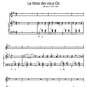 手风琴谱 | la valse des viesux os 永恒华尔兹