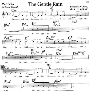 The Gentle Rain_外国歌谱