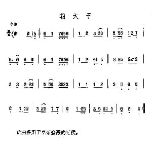 二胡谱 | 京剧二黄曲牌 朝天子
