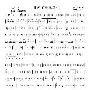 月光下的凤尾竹_歌谱投稿_词曲: 施光南