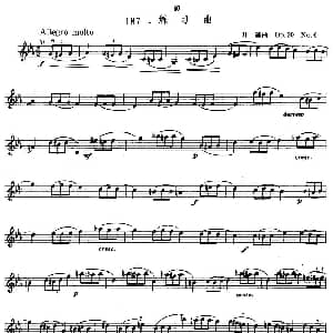 小提琴谱 | 开塞Op20 No6 练习曲 法 开塞