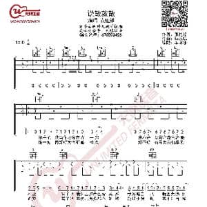 袁娅维 说散就散 吉他谱_歌曲简谱