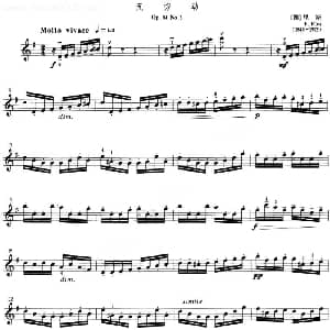 小提琴谱 | 无穷动 里斯作曲版 德 里斯