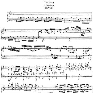 Toccata Minor BWV 913 钢琴谱 约翰.塞巴斯蒂安.巴赫