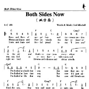 Both Sides Now_外国歌谱
