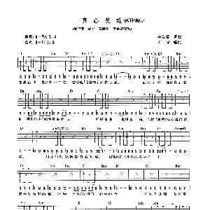 真心英雄 吉他谱 周华健 成龙 黄耀明 李宗盛 李宗盛 李宗盛