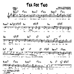 TEA FOR TWO 降B爵士乐谱