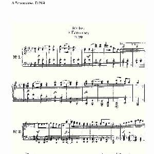 8 Ecossaises D.299 钢琴谱