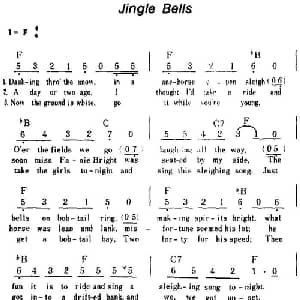 Jingle Bells 美国 _外国歌谱