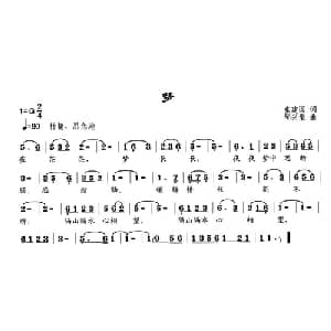 梦_通俗唱法乐谱_词曲:张建国 邹兴淮