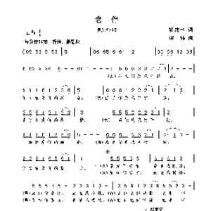 老伴_歌曲简谱_词曲:霍建幸 谢伟