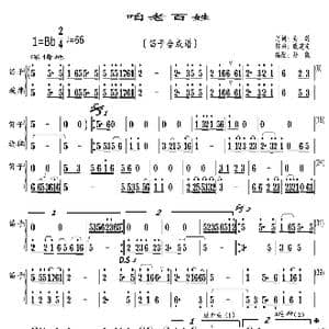 咱老百姓_歌曲简谱_词曲:云剑 戚建波