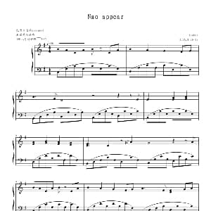 Nao appear 钢琴谱