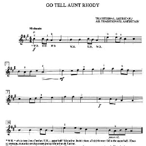 小提琴谱 | Go Tell Aunt Rhody 加拿大小提琴考级 预备级