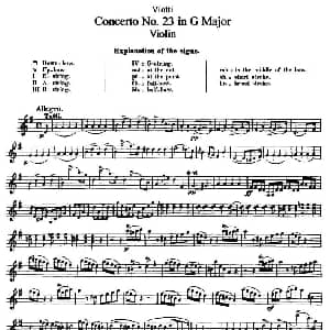 小提琴谱 | Concerto No.23 in G Major