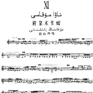 Ⅺ 西尕木卡姆 496 509 主旋律谱 十二木卡姆
