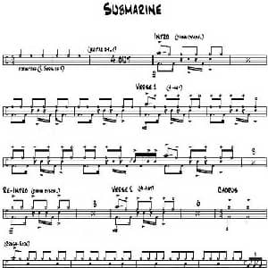 架子鼓谱 Rock Submarine