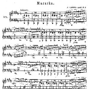 Quatre Mazurkas Op.41 钢琴谱 肖邦 chopin