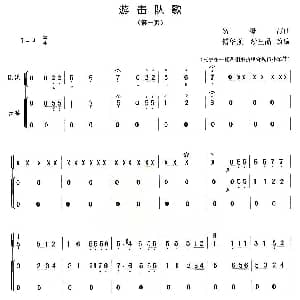 琵琶谱 | 游击队歌 琵琶 古筝