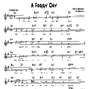 A FOGGY DAY 降B爵士乐谱