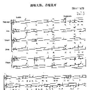 面朝大海春暖花开合唱谱_歌曲简谱