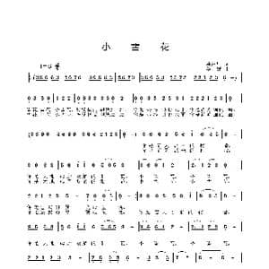小雪花_歌曲简谱_词曲:马东川 姜振