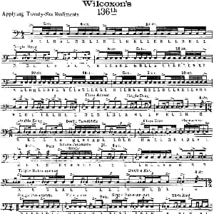 美国军鼓 SOLO No.136 140 爵士鼓谱