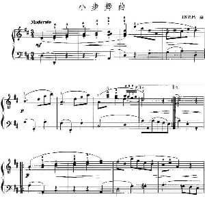 手风琴谱 | 手风琴复调作品 小步舞曲 J.K.F.巴赫作曲版 J.K.F.巴赫