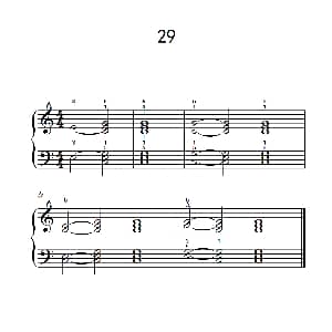 和弦练习 29 钢琴谱