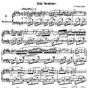 降B大调夜曲Op.9 3 钢琴谱 肖邦