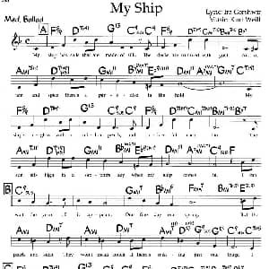 My Ship 钢琴谱