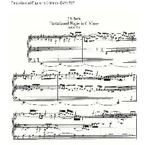 Fantasia and Fugue in C Minor BWV 537 管风琴谱 ohann Sebastian Bach 德 约翰 塞巴斯蒂安 巴赫