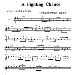A Fighting Chance_歌曲简谱