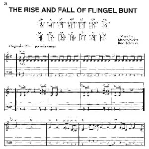 THE RISE AND FALL OF FLINGEL BUNT 吉他谱