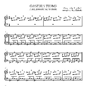 Gasters Theme 钢琴谱