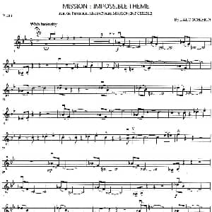 小提琴谱 | MISSION IMPOSSIBLE THEME