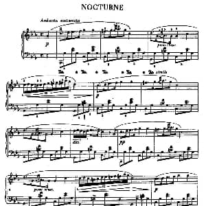 Nocturne in c Minor Op.posth 钢琴谱 肖邦 chopin