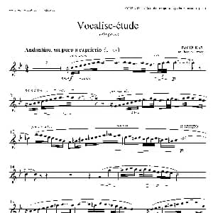 萨克斯谱 | P 杜卡斯 练声曲 高音萨克斯