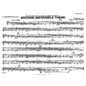 MISSION:IMPOSSIBLE THEME 分谱 上低音萨克斯