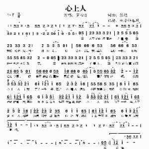 心上人_歌谱投稿_词曲:张超 张超