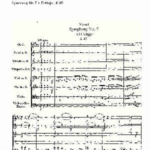 Symphony No.7 in D Major, K.45 D大调第七交响曲K.45