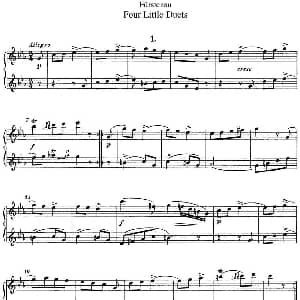 长笛曲谱 | 福斯特劳长笛重奏4小段 Furstenau 福斯特劳