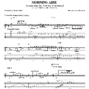 tommy emmanuel morning aire 吉他谱