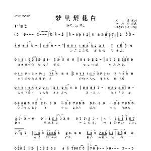 ​梦里梨花白_歌曲简谱_词曲:清彦 于海航