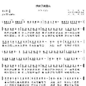 想家了就回来_歌曲简谱_词曲:孙红莺 茅沅 刘铁山