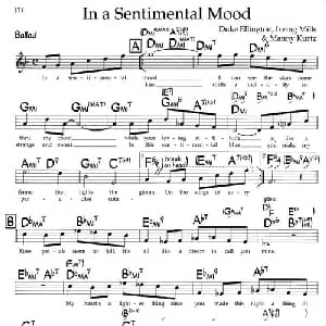 In a Sentimental Mood_外国歌谱