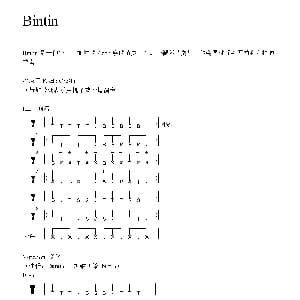Bintin 非洲手鼓谱